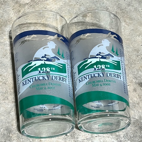 Other - Vintage 2002 Kentucky Derby 128 Glasses